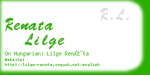 renata lilge business card